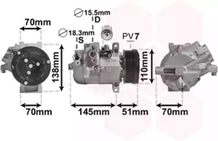 VAN WEZEL 5200k140 -  Компрессор, кондиционер